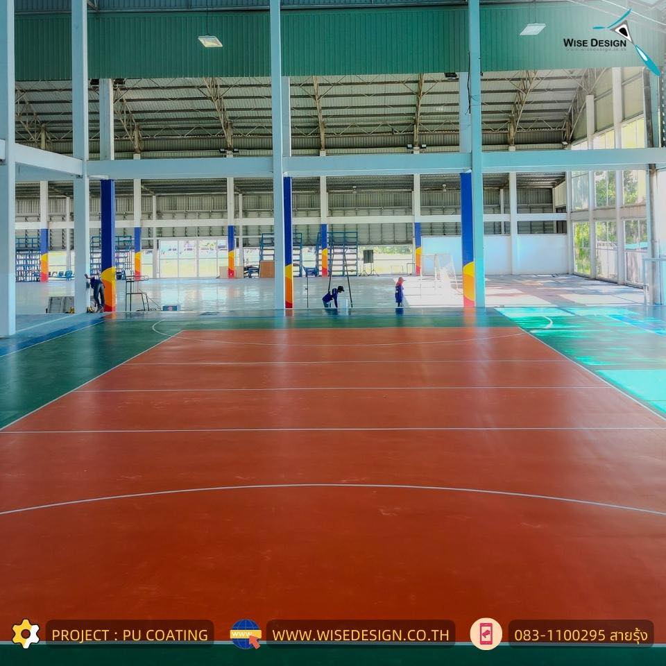 สนามกีฬา :: PU Coating  พื้นที่ 700 Sqm