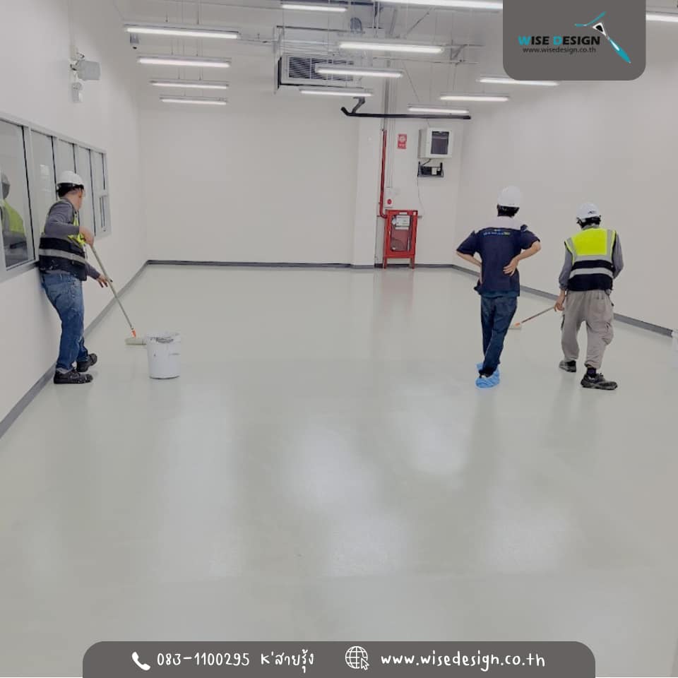 EPOXY COATING :: พื้นที่ 200Sqm  ( สูตรไร้กลิ่น **)