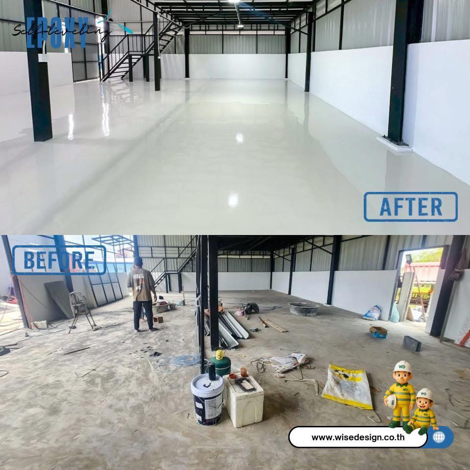 Epoxy Self-leveling :: พื้นที่ 200Sqm